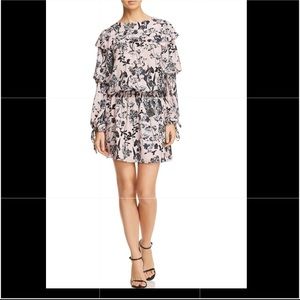 PARKER 100% Silk long sleeve dress